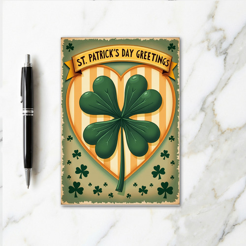 Lucky Vintage St Patricks Day Card