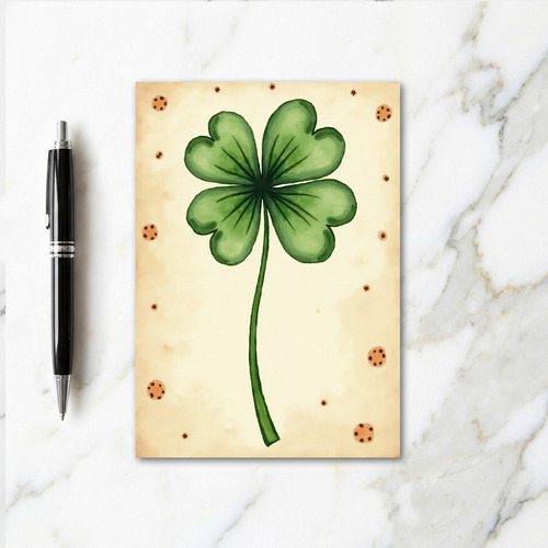 Lucky Watercolor Delightful Card