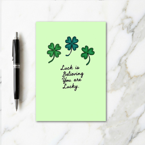 Lucky You Believing Card