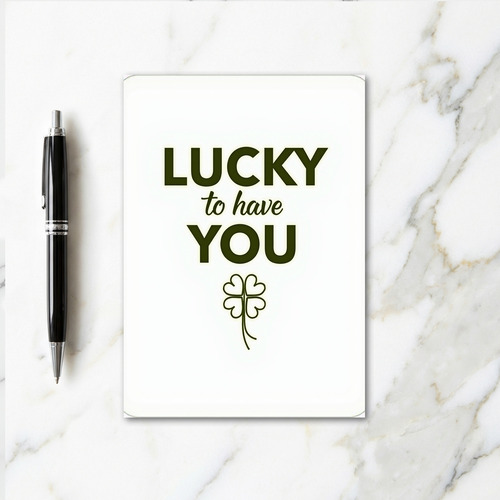 Lucky You Clover Simple Card