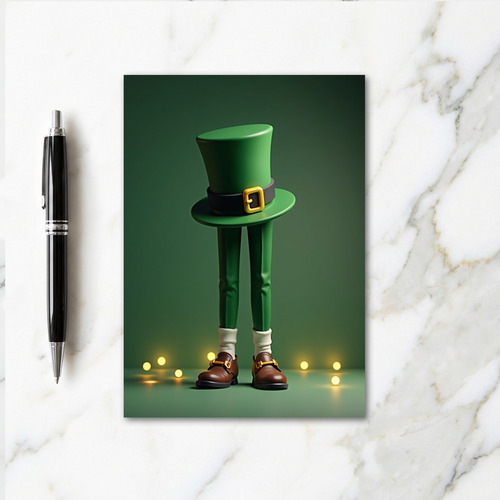 Luckys Green Outfit Art Card