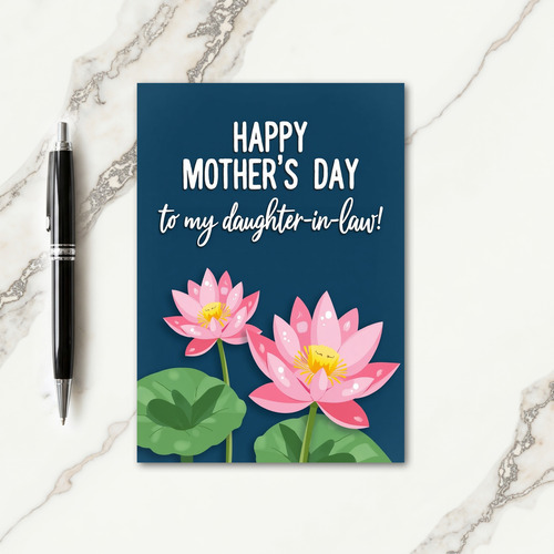 Luminous Aquatic Bloom Card