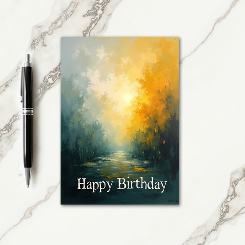 Luminous Birthday Vista Card