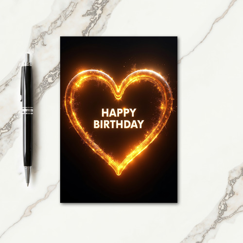 Luminous Birthday Wishes Card