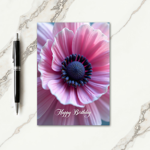 Luminous Bloom Birthday Card