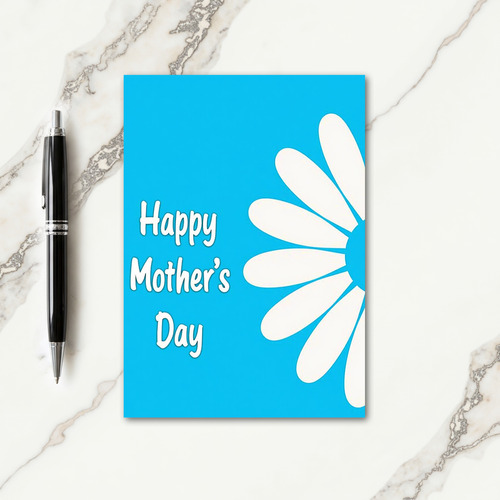 Luminous Blue Mothers Day Card