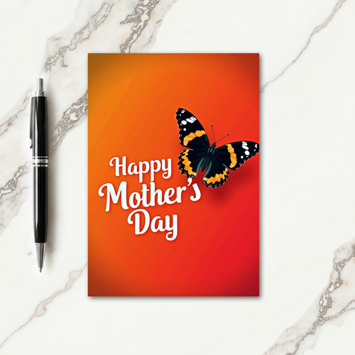 Luminous Butterfly Mothers Day Card