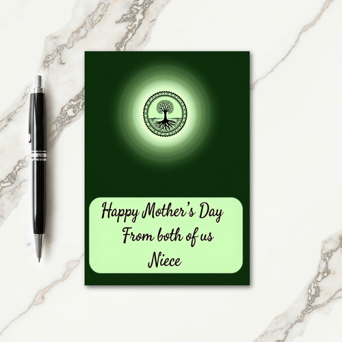 Luminous Circle Mothers Day Card