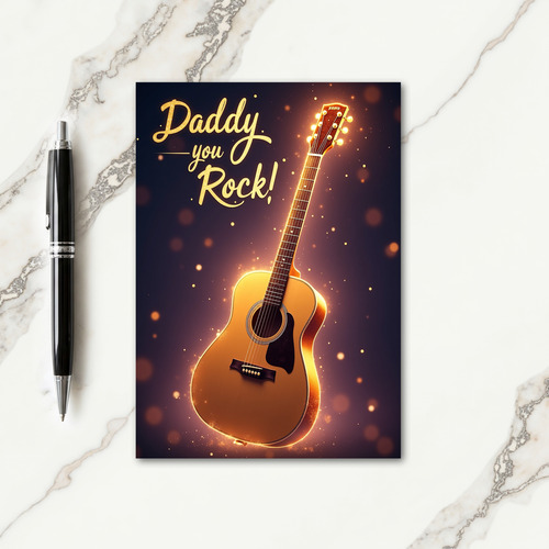 Luminous Daddy You Rock Card