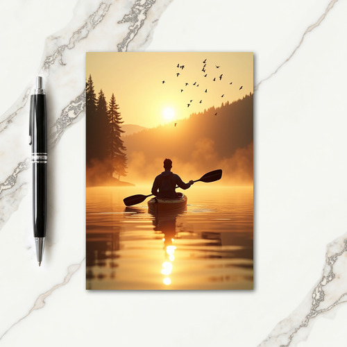 Luminous Dawn Birthday Card