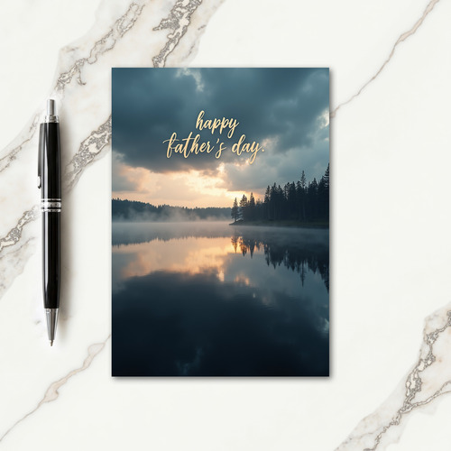Luminous Dawn Fathers Day Card