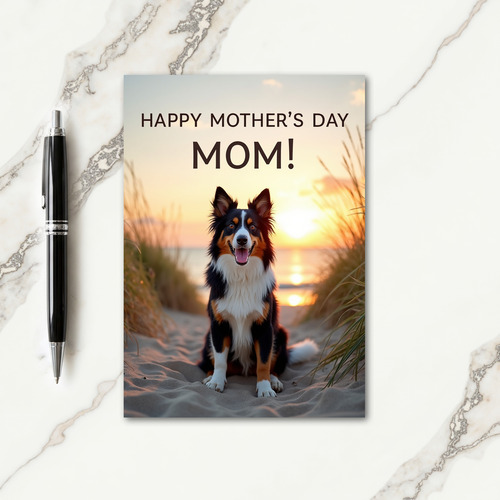 Luminous Dog Happy Mothers Day Card