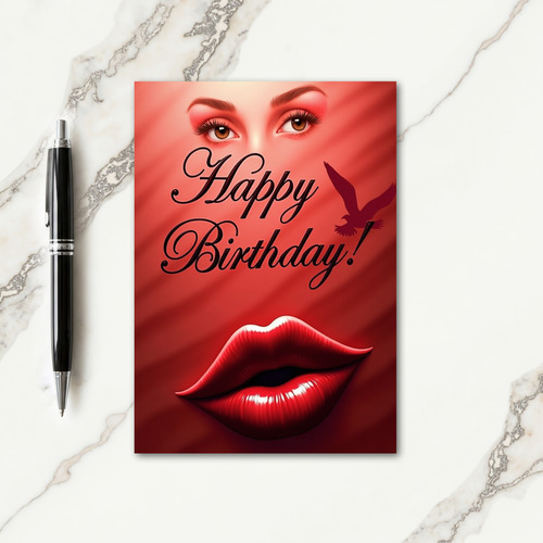 Luminous Eyes Birthday Card