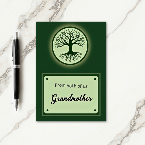 Luminous Family Tree Mothers Day Card