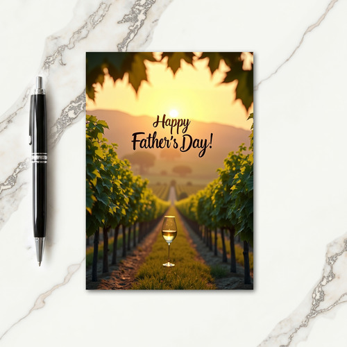 Luminous Fathers Day Drink Card