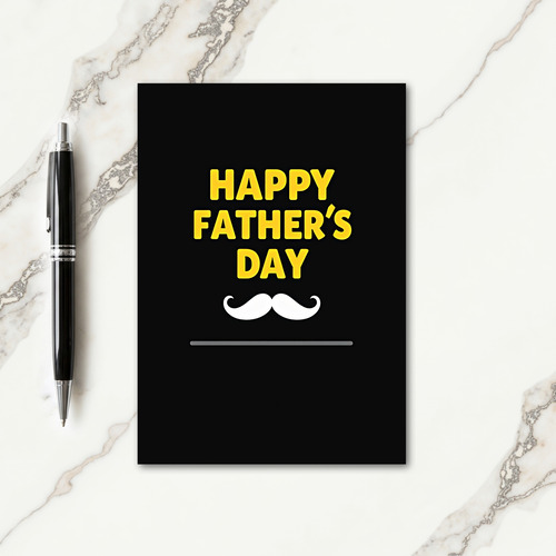 Luminous Fathers Day Face Card