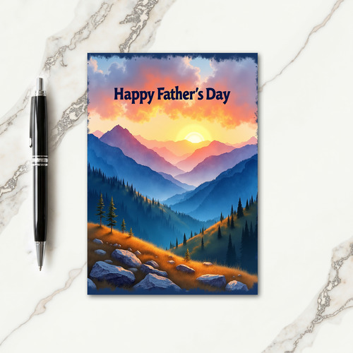 Luminous Fathers Day Range Card
