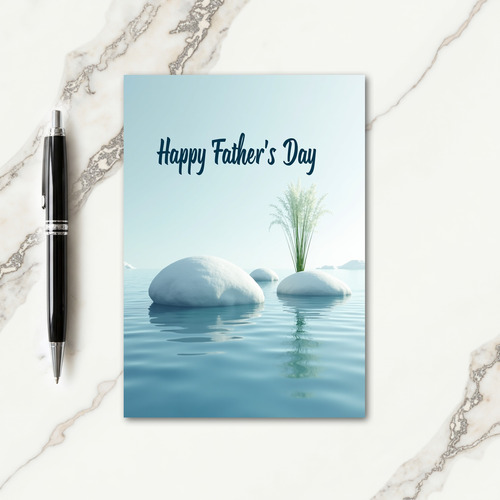 Luminous Fathers Day Reeds Card