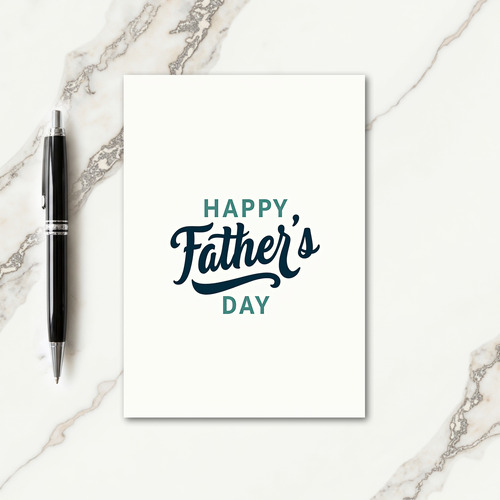 Luminous Fathers Day Saying Card