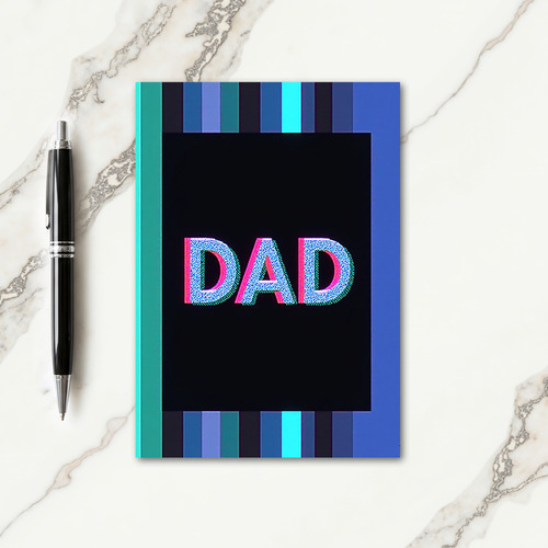 Luminous Fathers Day Text Card