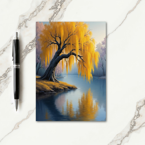 Luminous Fathers Day Tree Card