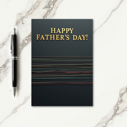 Luminous Fathers Day Type Card