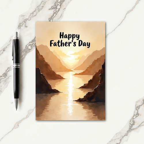 Luminous Fathers Day Vista Card