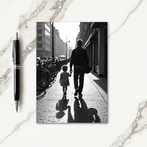 Luminous Fathers Day Walk Card