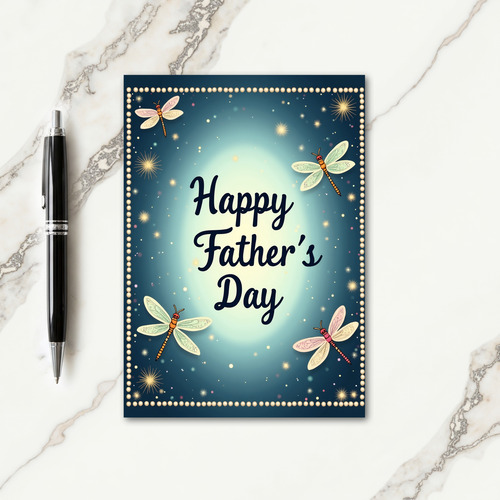 Luminous Fathers Day Wishes Card