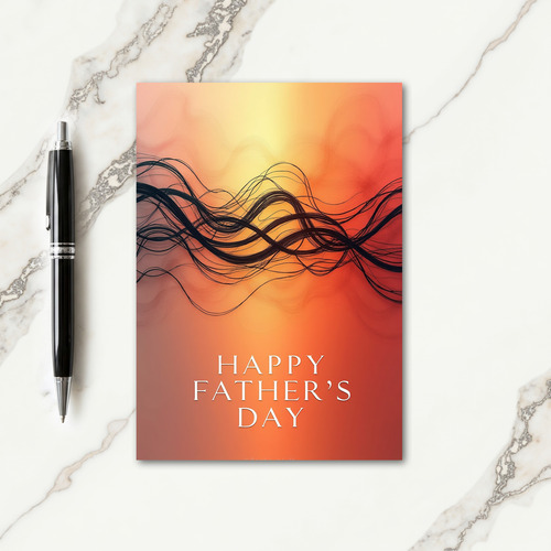 Luminous Fibers Fathers Day Card