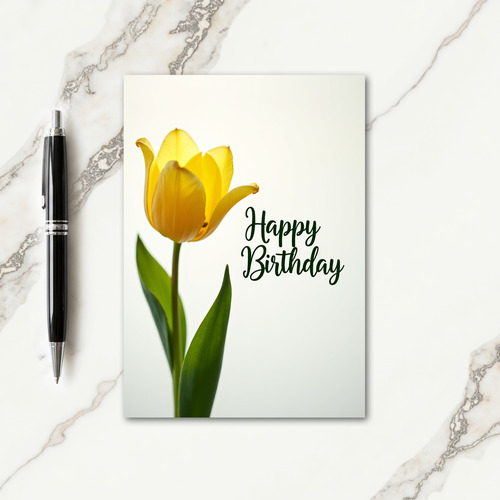 Luminous Floral Birthday Card