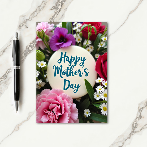 Luminous Floral Message Card