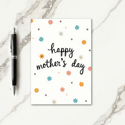 Luminous Floral Mom Card