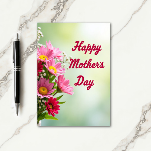 Luminous Floral Mothers Card