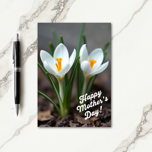 Luminous Flowers Mothers Day Card