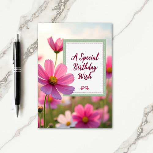 Luminous Garden Birthday Card