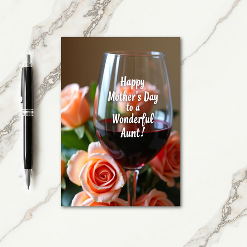 Luminous Glass Mothers Day Card