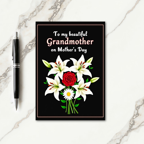 Luminous Grandmother Mothers Day Card