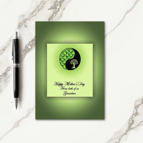 Luminous Green Leaf Mother Card