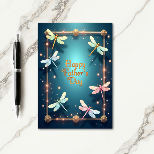 Luminous Insect Fathers Day Card