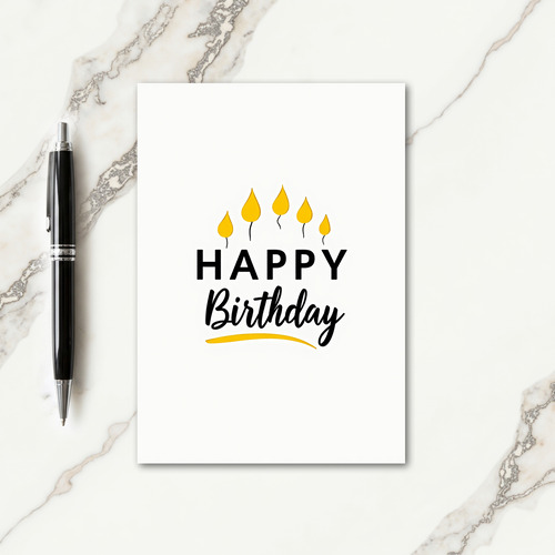 Luminous Light Birthday Card