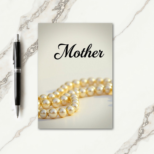 Luminous Mother Pearls Card