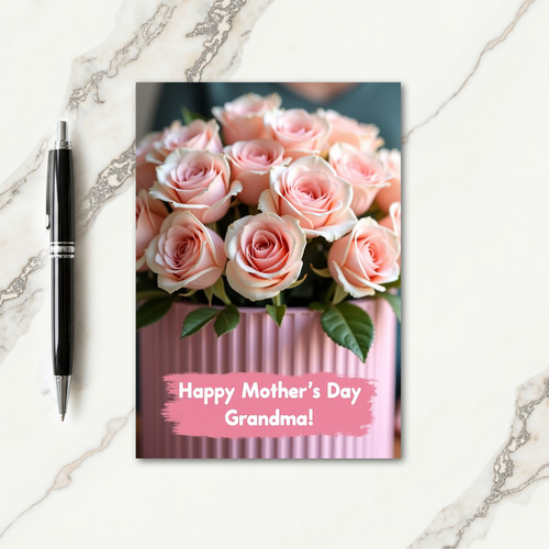 Luminous Mothers Day Blooms Card