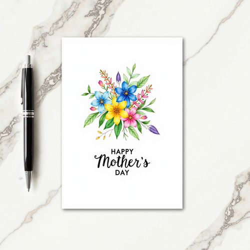 Luminous Mothers Day Bouquet Card