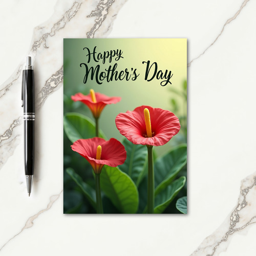 Luminous Mothers Day Floral Card