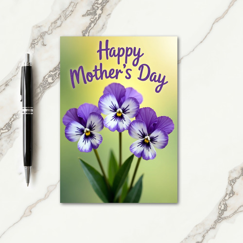 Luminous Mothers Day Flower Card