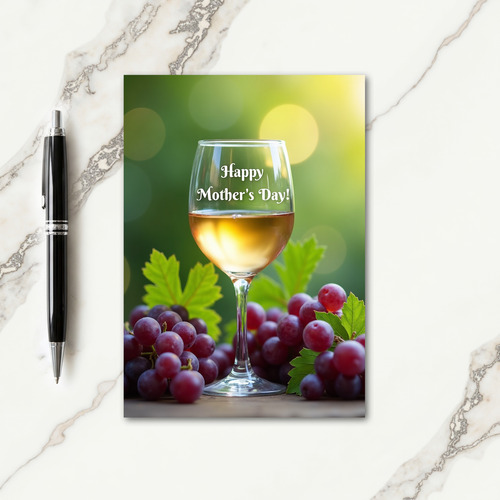 Luminous Mothers Day Grape Card