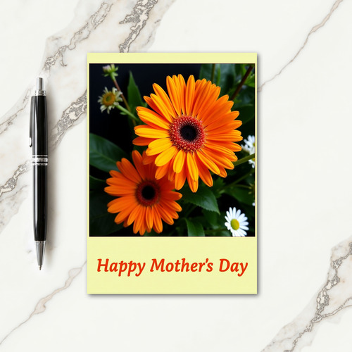 Luminous Mothers Day Orange Card
