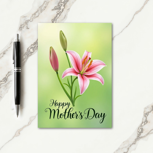 Luminous Mothers Day Petals Card