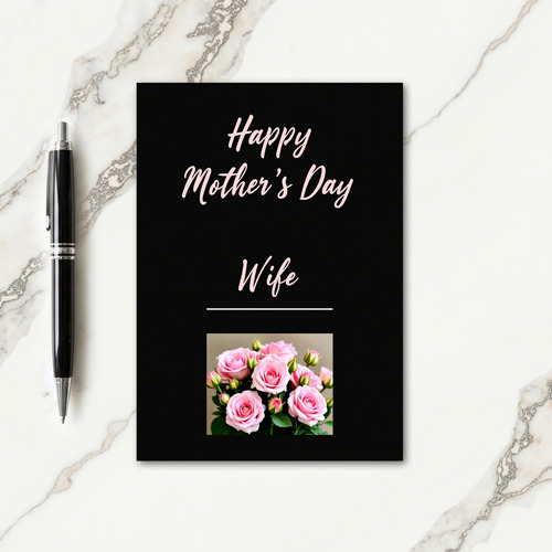 Luminous Mothers Day Roses Card